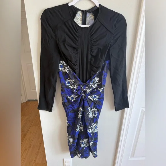 Proenza Schouler Re-Edition Knotted Dress in Blue Size 2 - Picture 2 of 3